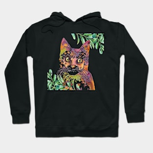 Floral Cat Hoodie